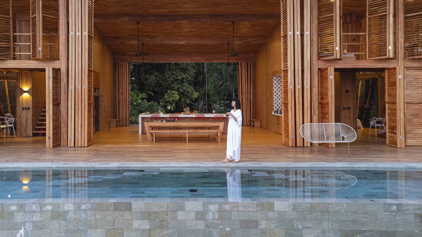 No Footprint Wood House by A-01 (A Company / A Foundation)